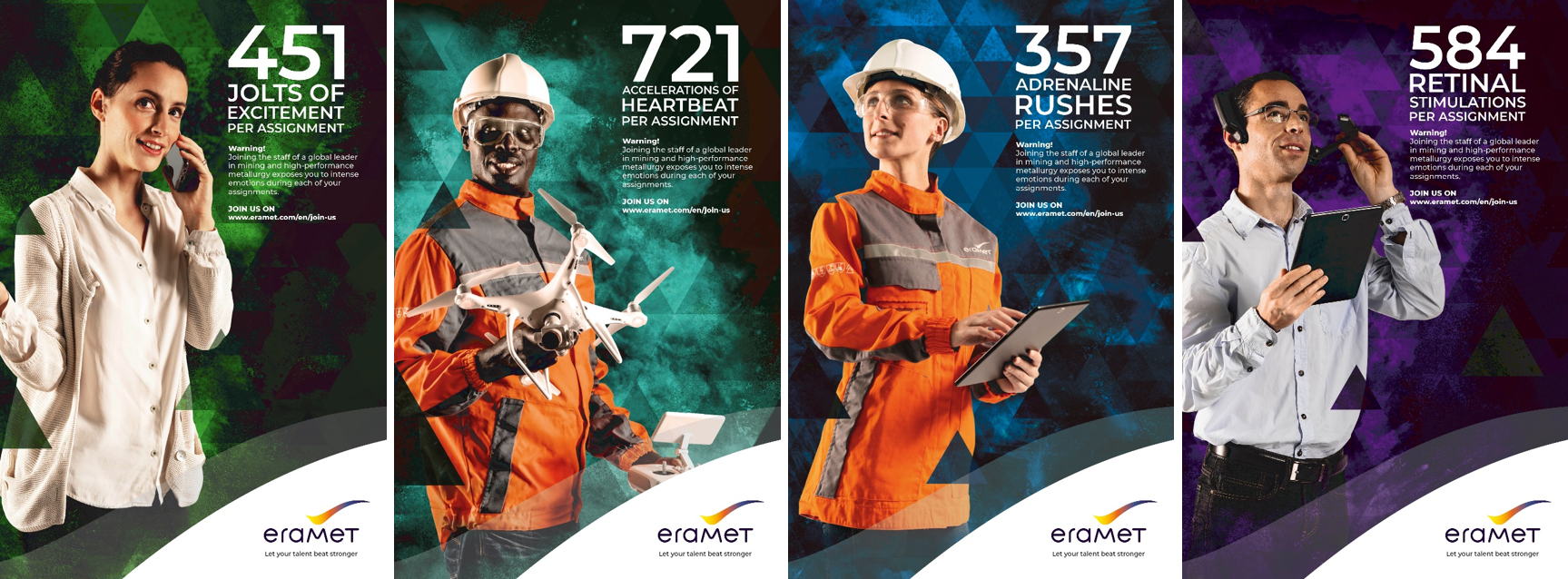 Les 4 affiches anglaises de la marque employeur