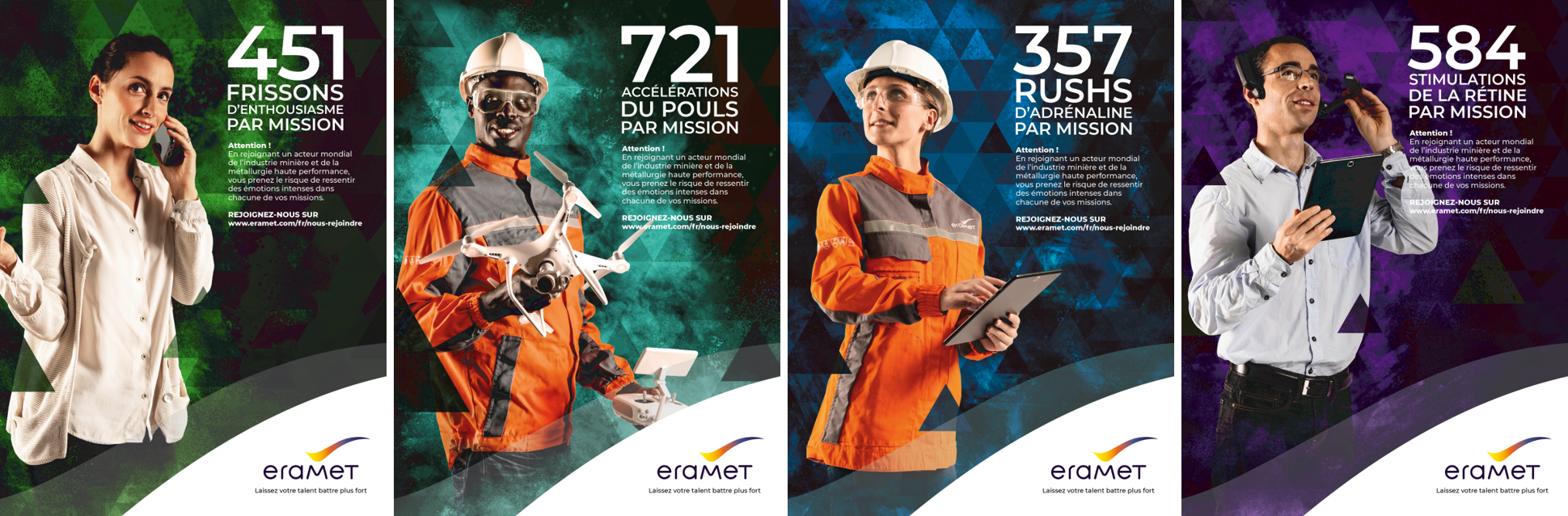Les 4 affiches de la marque employeur