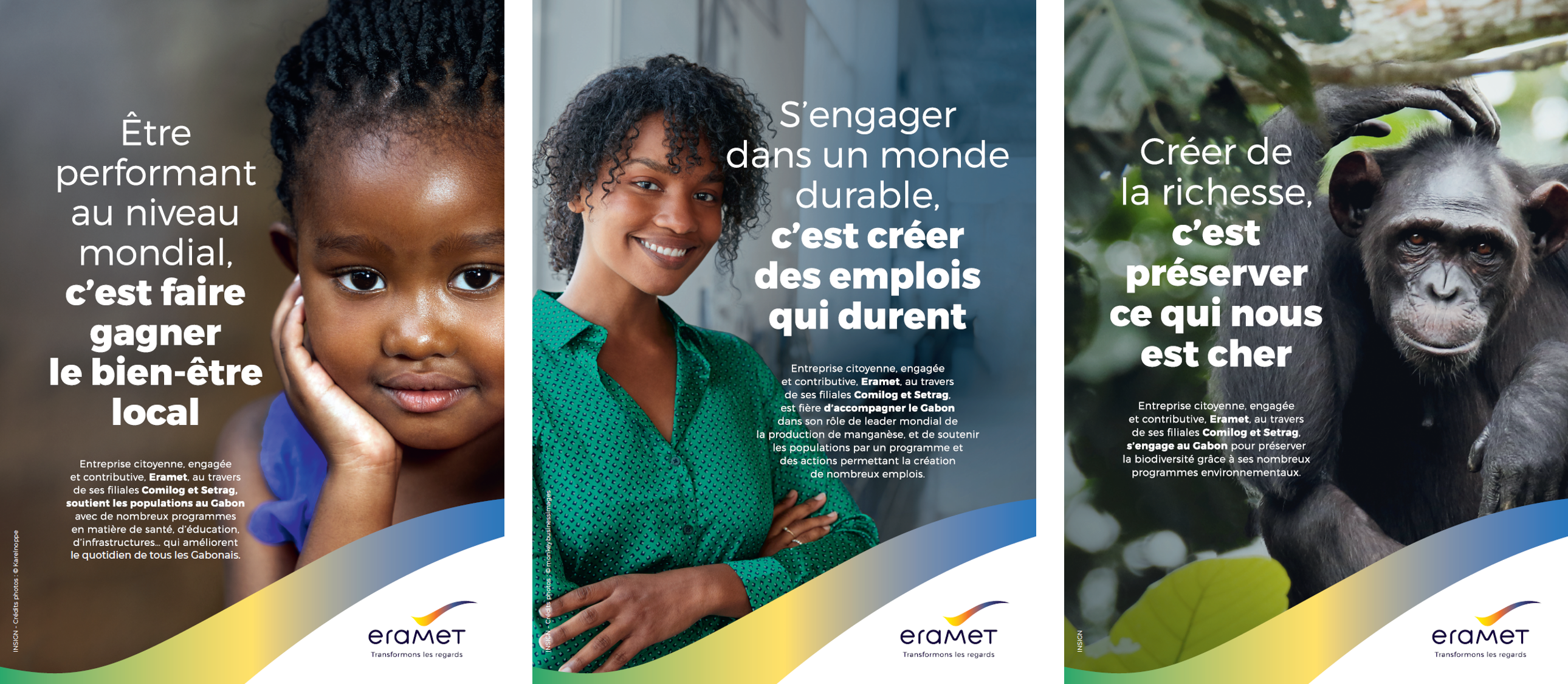 Affiches de la campagne Eramet