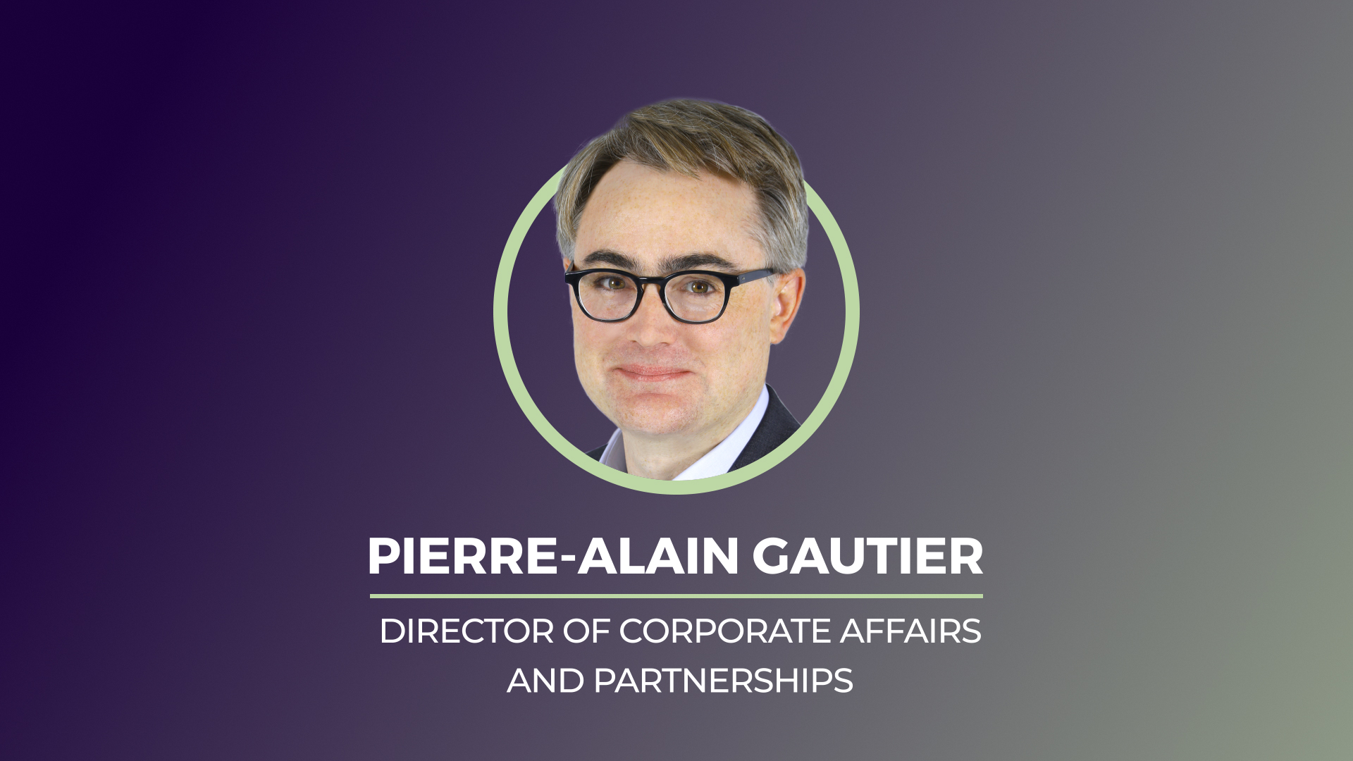 Pierre-Alain Gautier, Director of Corporate Affairs and Partnerships Department at Eramet