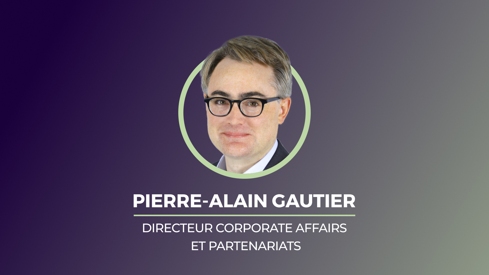 Portrait de Pierre-Alain Gautier, Directeur Corporate Affairs et Partenariats d'Eramet