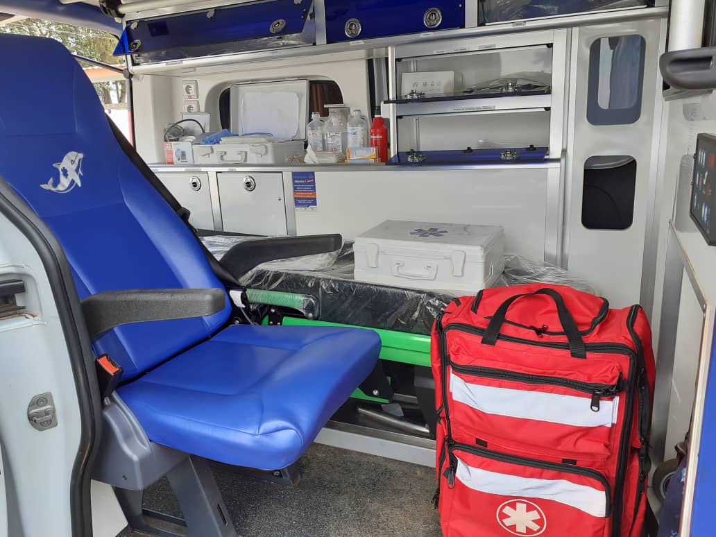 Matériel médical du Samu social de Moanda au Gabon