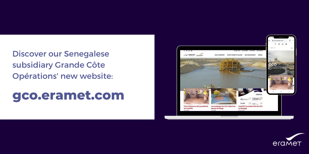 Screenshots of GCO's website homepage