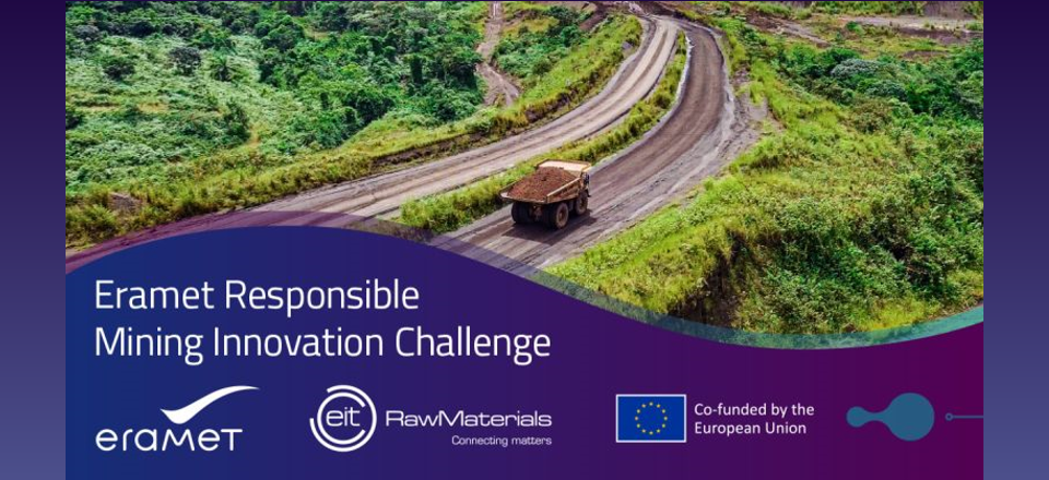 Affiche illustration du challenge open innovation responsible mining Eramet