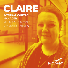 Portrait of Claire, Internal Control Manager, Mining and Metals Division