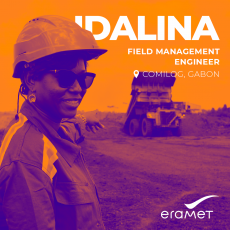 Portrait of Idalina, Field Management Engineer at Comilog