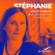 Portrait of Stéphanie, Strategy Director of our High Performance Alloys Division