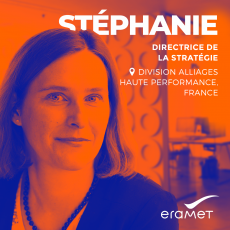 Portrait de Stéphanie, Directrice de la Stratégie de la Division Alliages Haute Performance