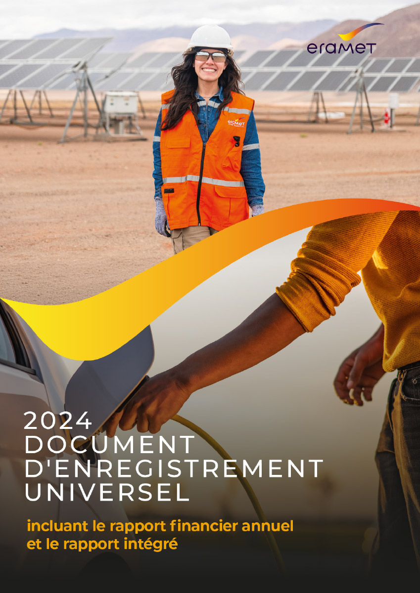 Couverture du Document d'Enregistrement Universel 2024 d'Eramet